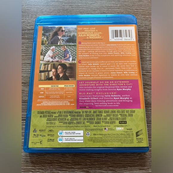 📀 3/$15 or 4/$20 📀 Eat Pray Love Bluray - Picture 2 of 3